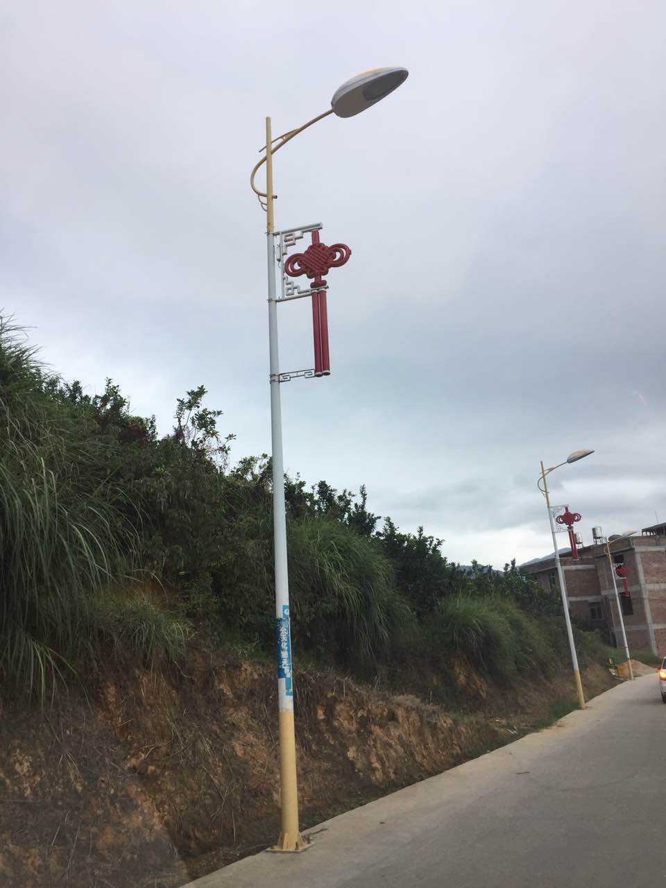 福建漳州48套led中國結(jié)路燈竣工，曬圖啦！